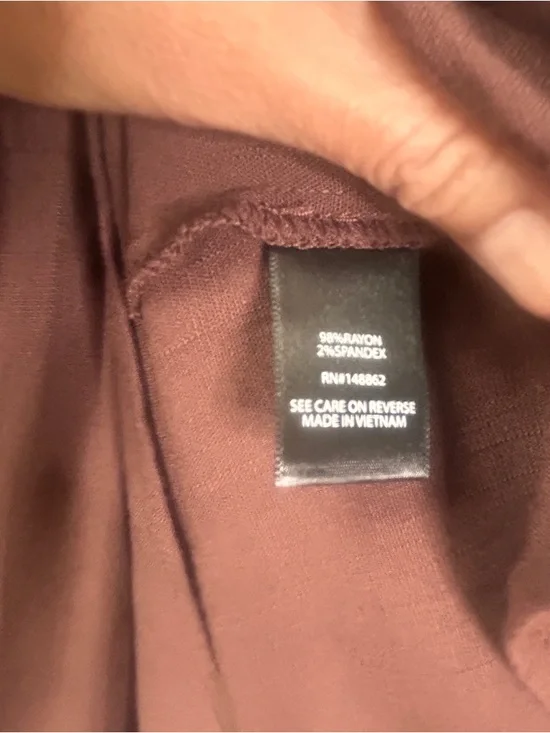 Torrid Romper Womens 3X Brown Rayon Slub Button Front V-Neck Tie Waist Pockets - Picture 9 of 16